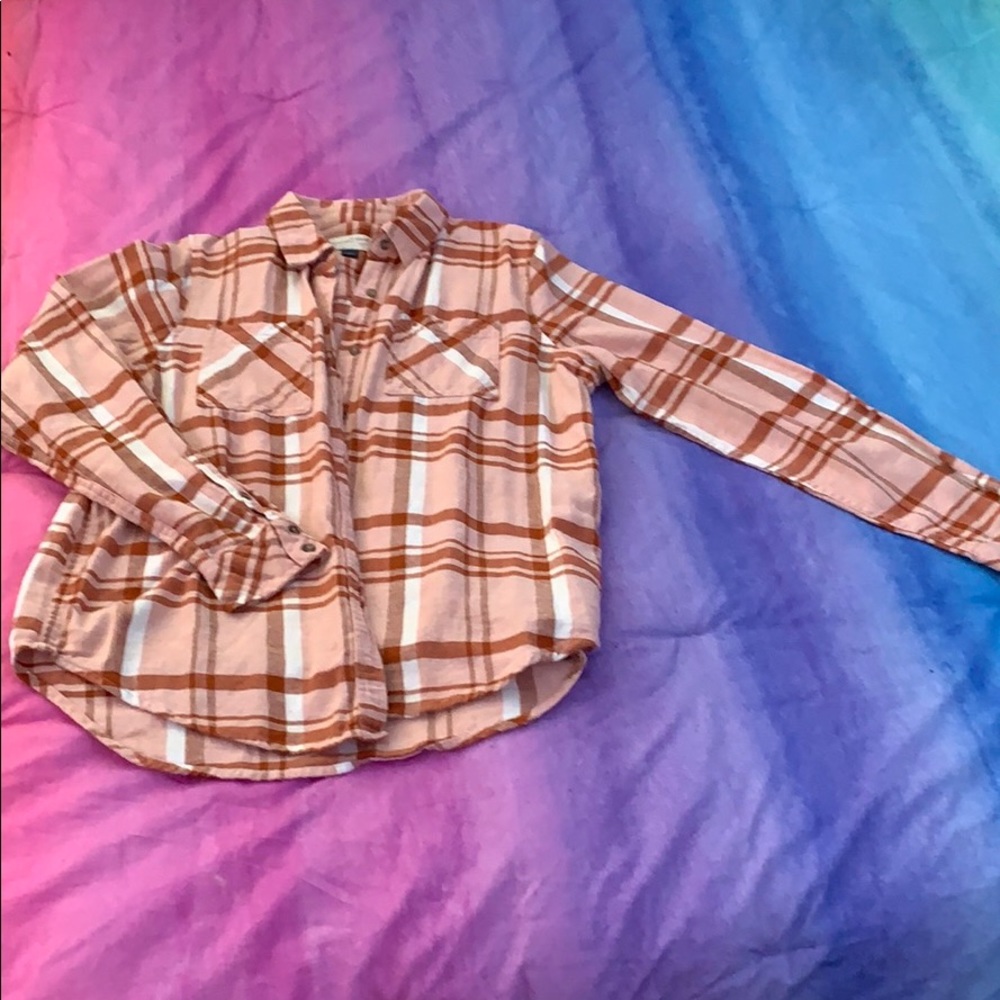 Cute pink plaid flannel